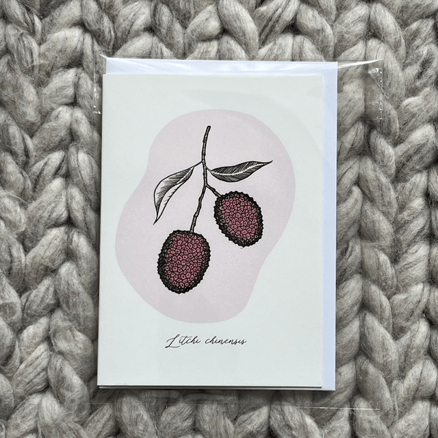 Greeting card Litchi