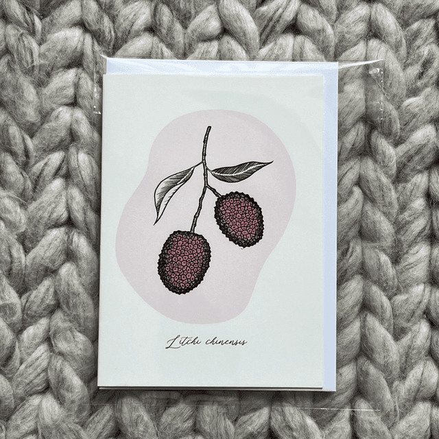 Greeting card Litchi